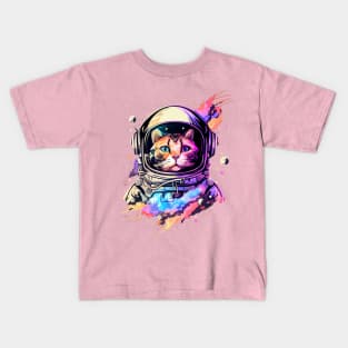 Astronaut cat Kids T-Shirt